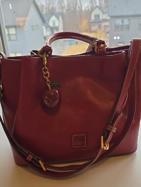 Dooney & Bourke Red Barlow Large Florentine Shoulder Bag